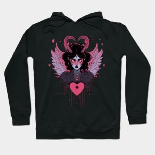 Creepy Valentine Love Angel Hoodie